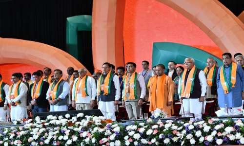 मुख्यमंत्री श्री पुष्कर सिंह धामी ने नई दिल्ली में भारतीय जनता पार्टी के राष्ट्रीय अधिवेशन में प्रतिभाग किया।